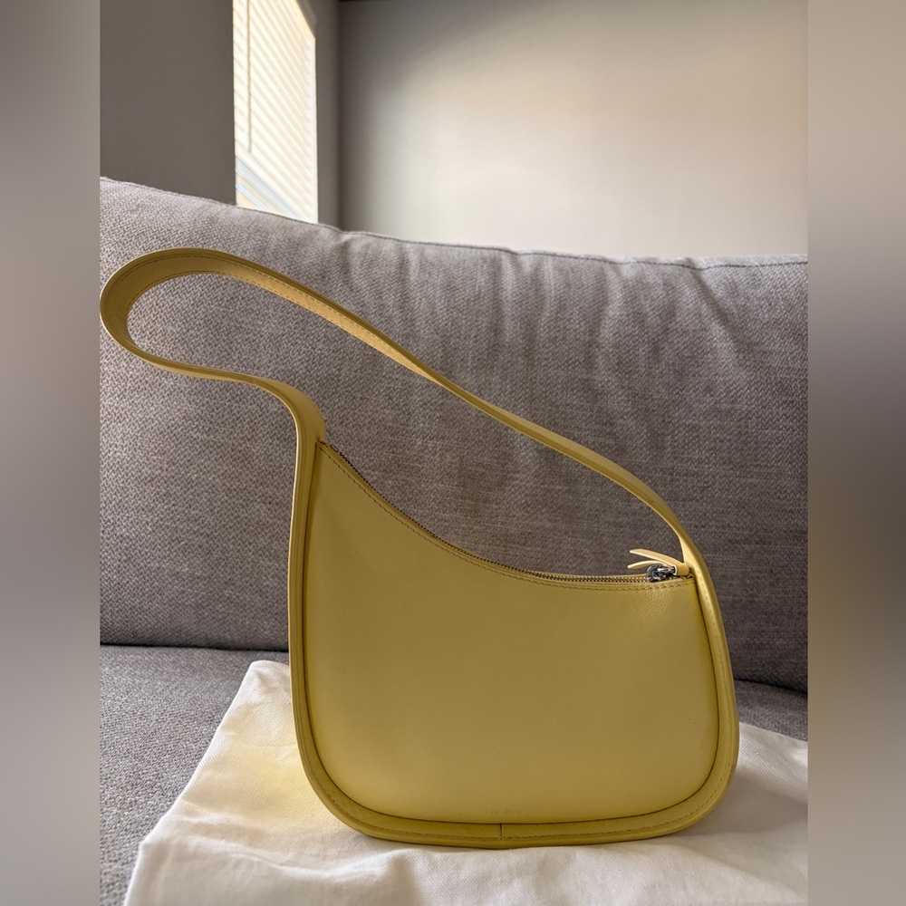 Yellow Leather Shoulder Bag